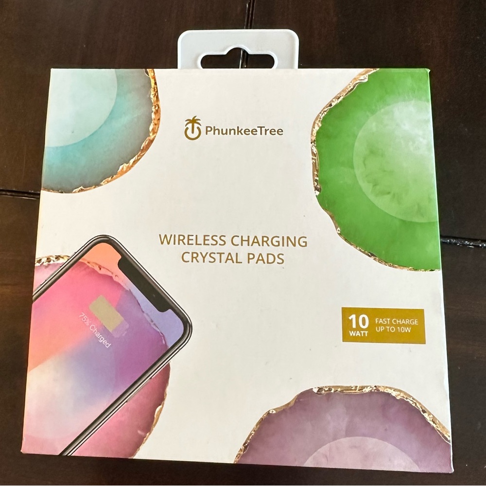 Phunkee tree wireless charging crystal pad (blue)